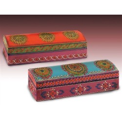 Set 2 Estuches Lapiceros Indios Colores 23 cm