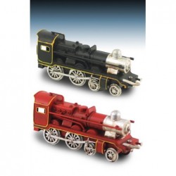 Set 2 Trenes Antiguos Decorativos 17 cm