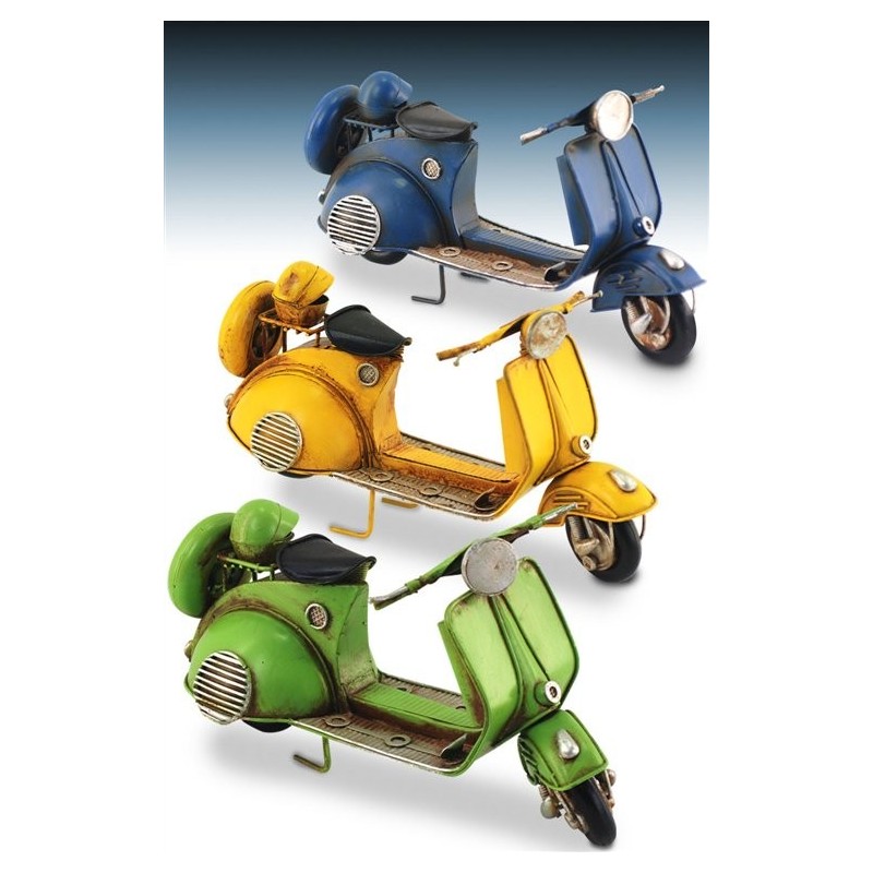 Set 3 Motos Vespa Decorativas 26 cm