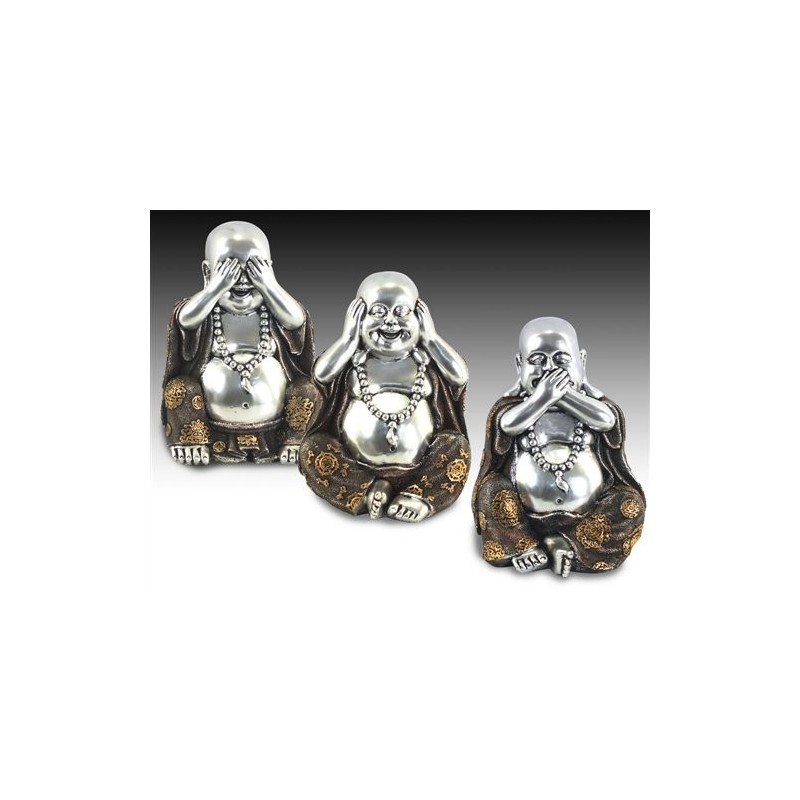 Set 3 Figuras buda 20 cm