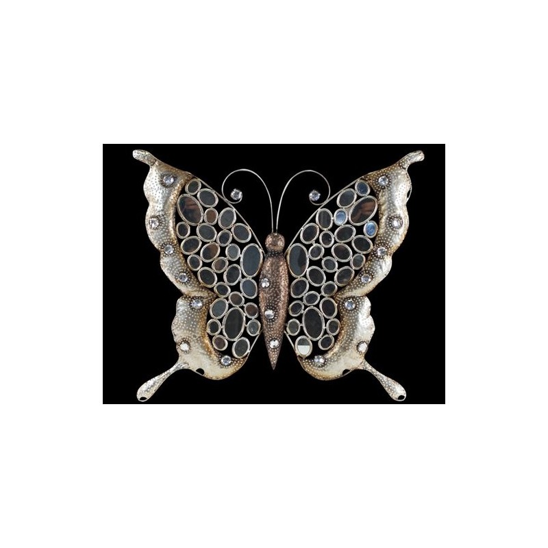 Figura Decorativa Metal Mariposa 58 cm