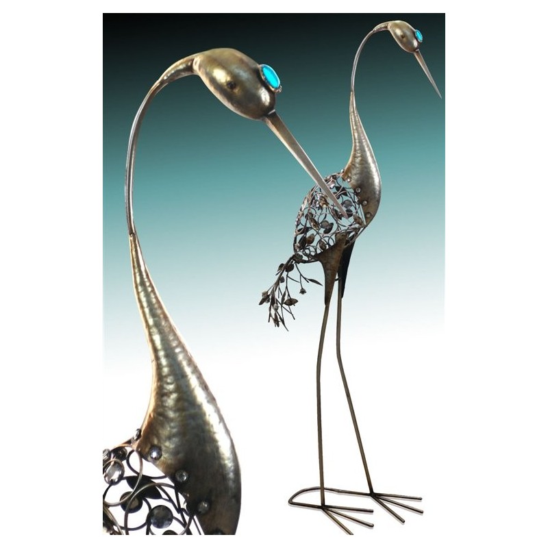 Figura Decorativa Metal Garza 129 cm