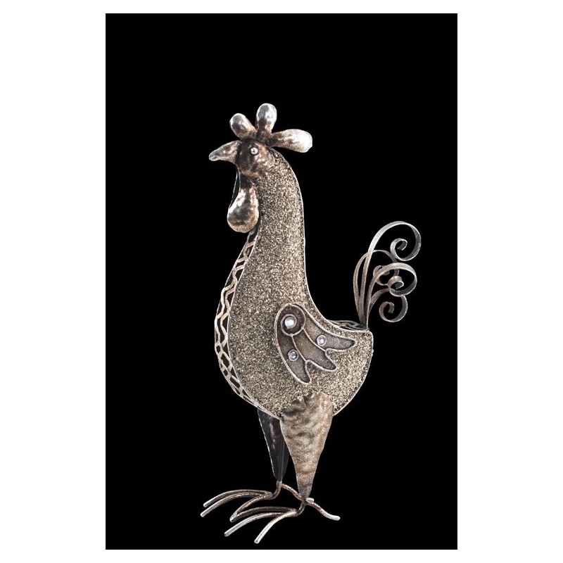 Figura Metalica Gallina 30 cm