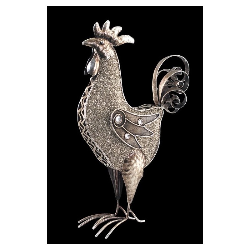 Figura Metalica Gallina 34 cm