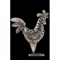 Figura Metalica Gallo 36 cm