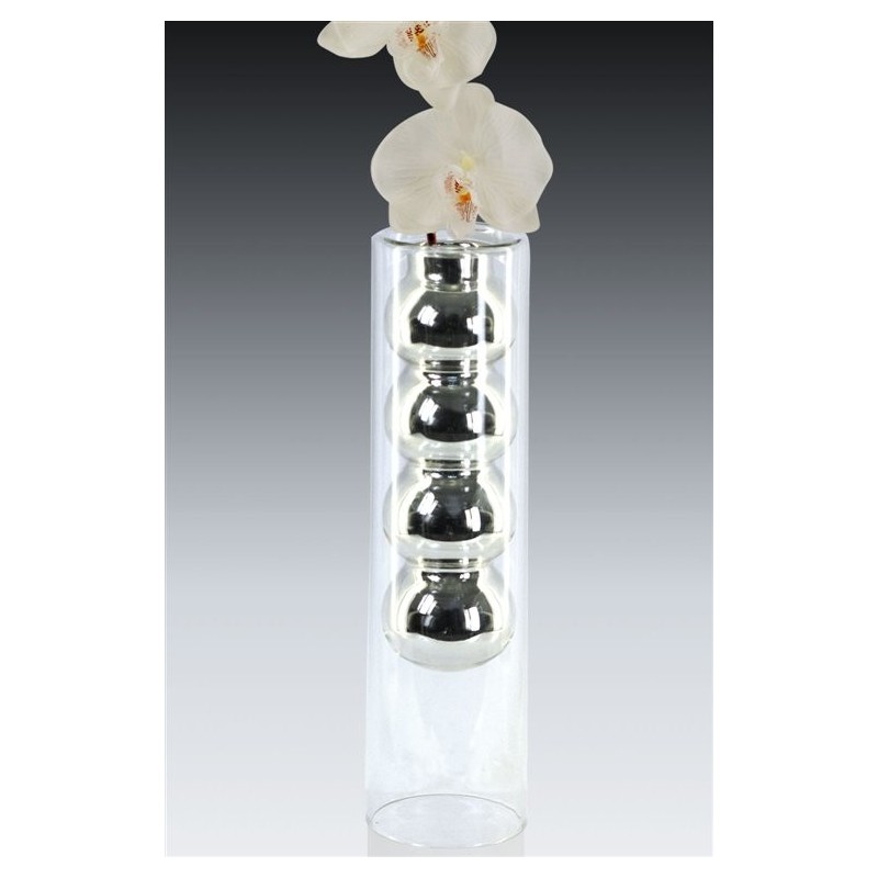 Candelabro Jarron Largo 28 cm