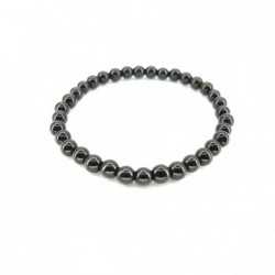 Pulsera de Obsidiana Bola Lisa 6mm