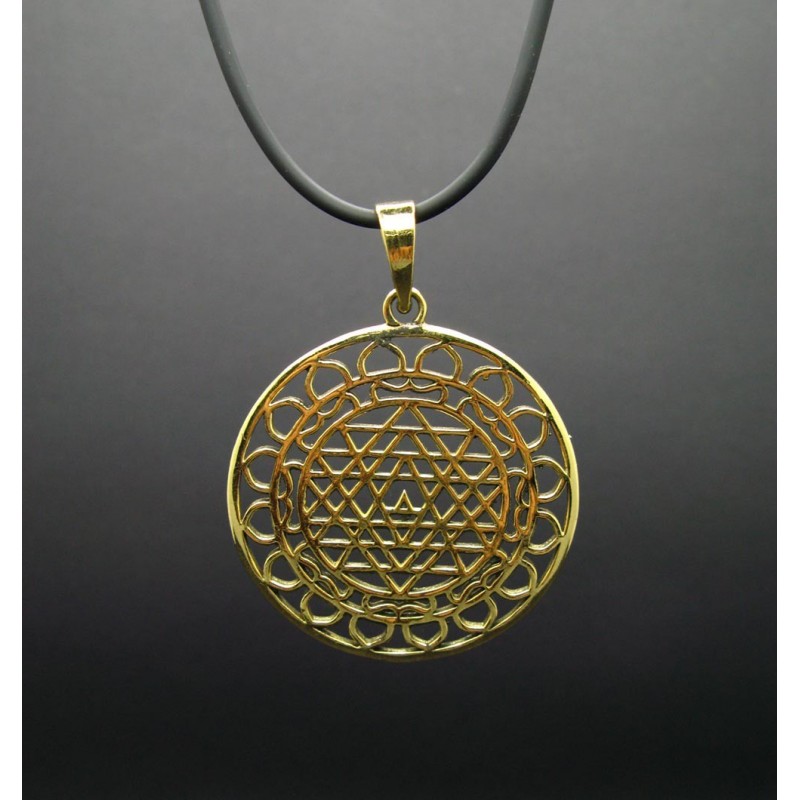 Colgante Mandala de Bronce -85-