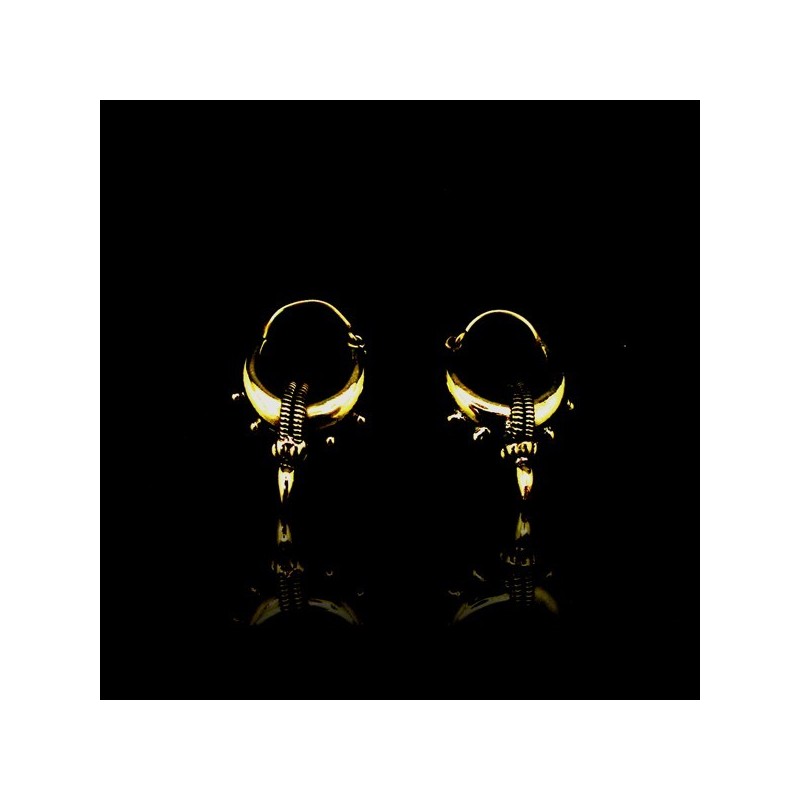 Pendientes Medialuna de Bronce -35-