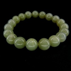 Pulsera de Jade Bola Lisa 10mm