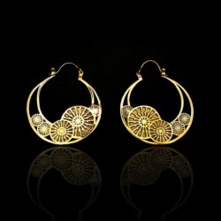 Pendientes Circulares de Bronce -61-