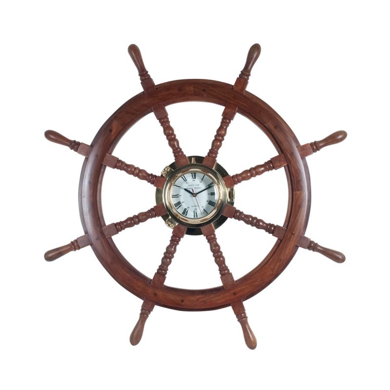 Reloj Pared Retro Timon Barco 92 cm