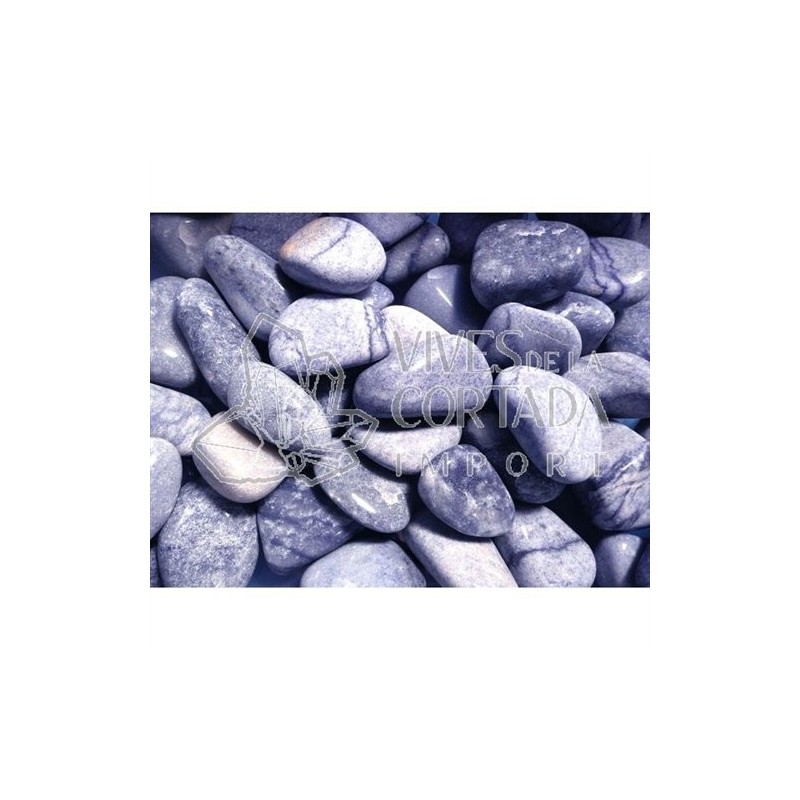 Piedras Rodados de Cuarzo Azul (pack de 250 gr) 5x3 cm