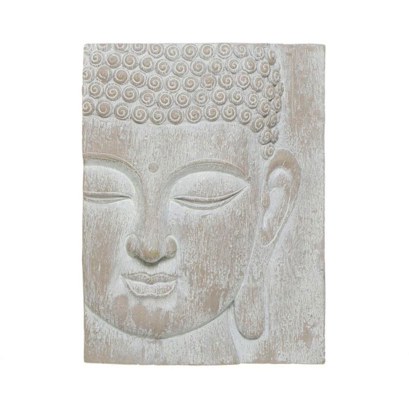 Adorno de Pared Decorativo Madera Buda 28 cm