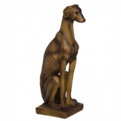 Figura Decorativa Perro Galgo Resina 28 cm