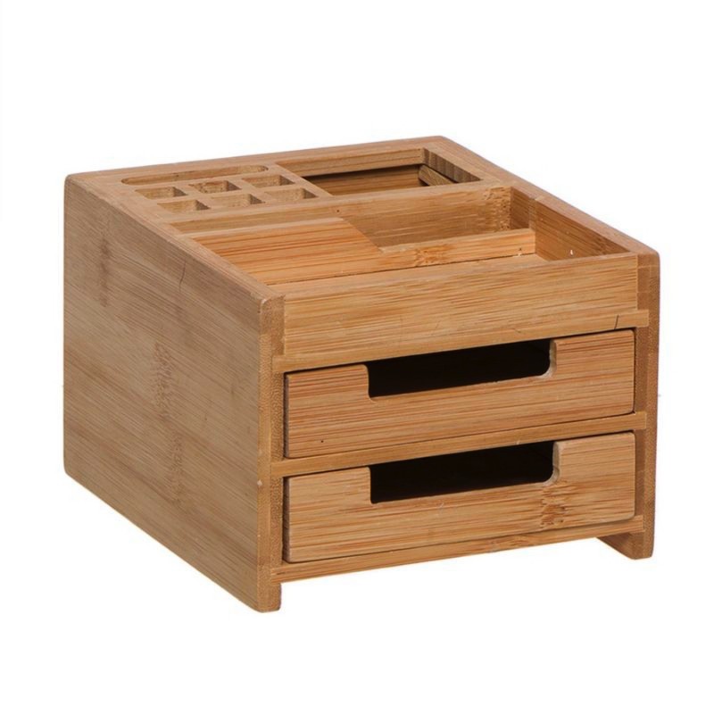 Organizador de Escritorio Madera Bamboo 25 cm