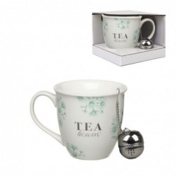 Taza Mug con Filtro para Té 510 ml Tea Time 17 cm