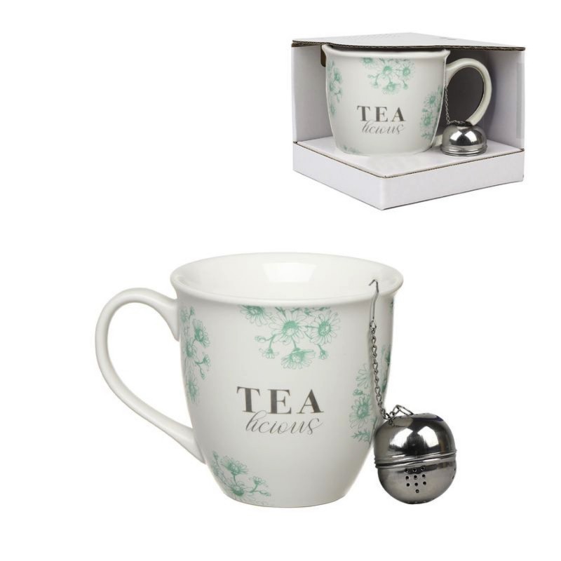 Taza Mug con Filtro para Té 510 ml Tea Time 17 cm