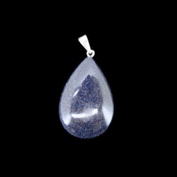 Colgante Gota de Goldstone Azul