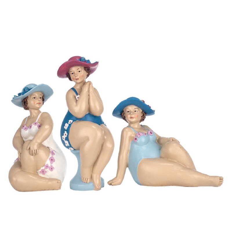 Figura BAÑISTA CON SOMBRERO x3 modelos