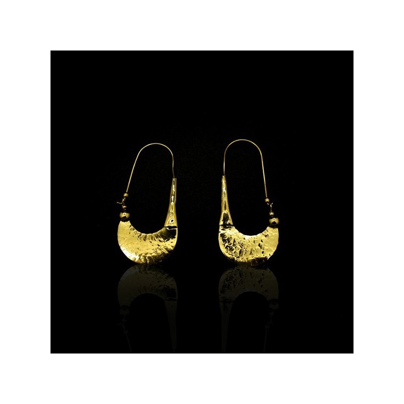 Pendientes de Bronce con Textura -61-