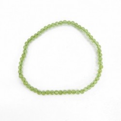 Pulsera de Peridoto Facetada 3mm