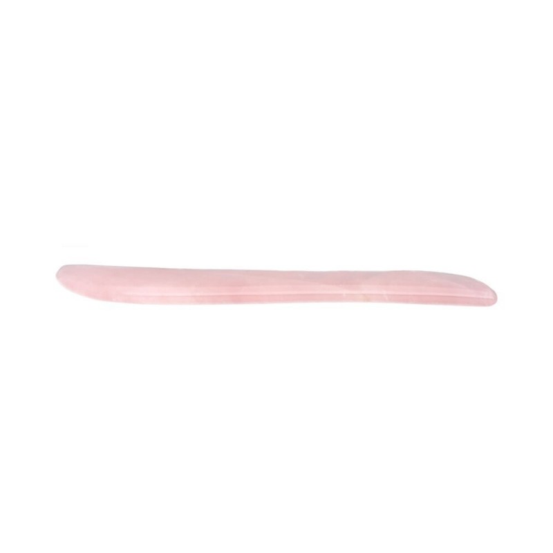 Masajeador Gua Sha de Cuarzo Rosa -6-