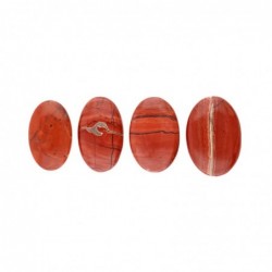 Cabujón de Jaspe Rojo Natural (Pack 30g) - Piedras Preciosas para Joyería