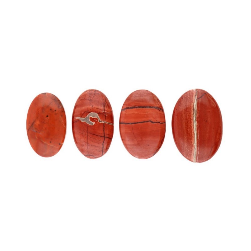 Cabujón de Jaspe Rojo Natural (Pack 30g) - Piedras Preciosas para Joyería