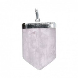 Colgante Cuarzo Rosa Árbol de la Vida con Baño de Plata - Joyería Mineral para Mujer