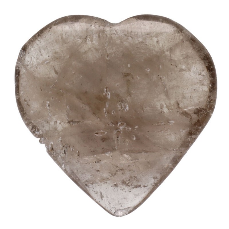 Corazón de Cuarzo Ahumado Natural - Piedras Preciosas para Meditación y Decoración