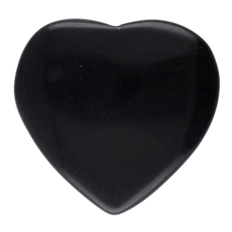 Corazón de obsidiana natural: piedra de protección